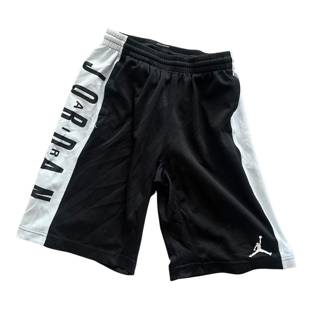 Vintage Jordan Black and Gray Mesh Shorts